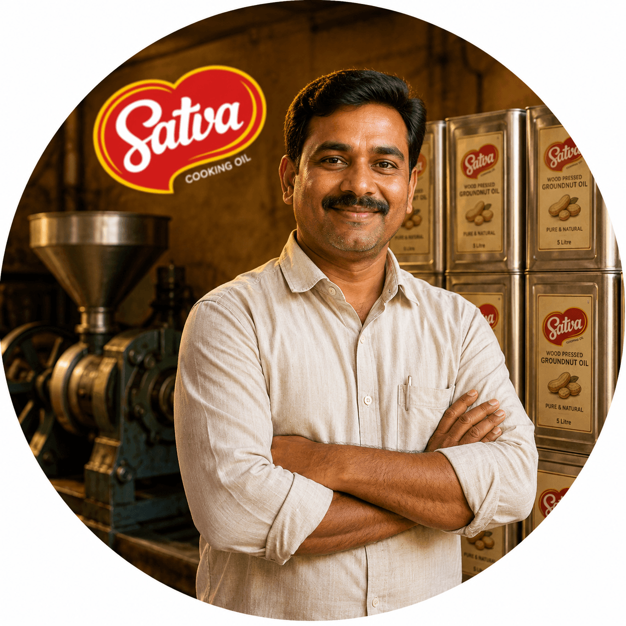 The family behind Satva Oil, at the Bayad mill