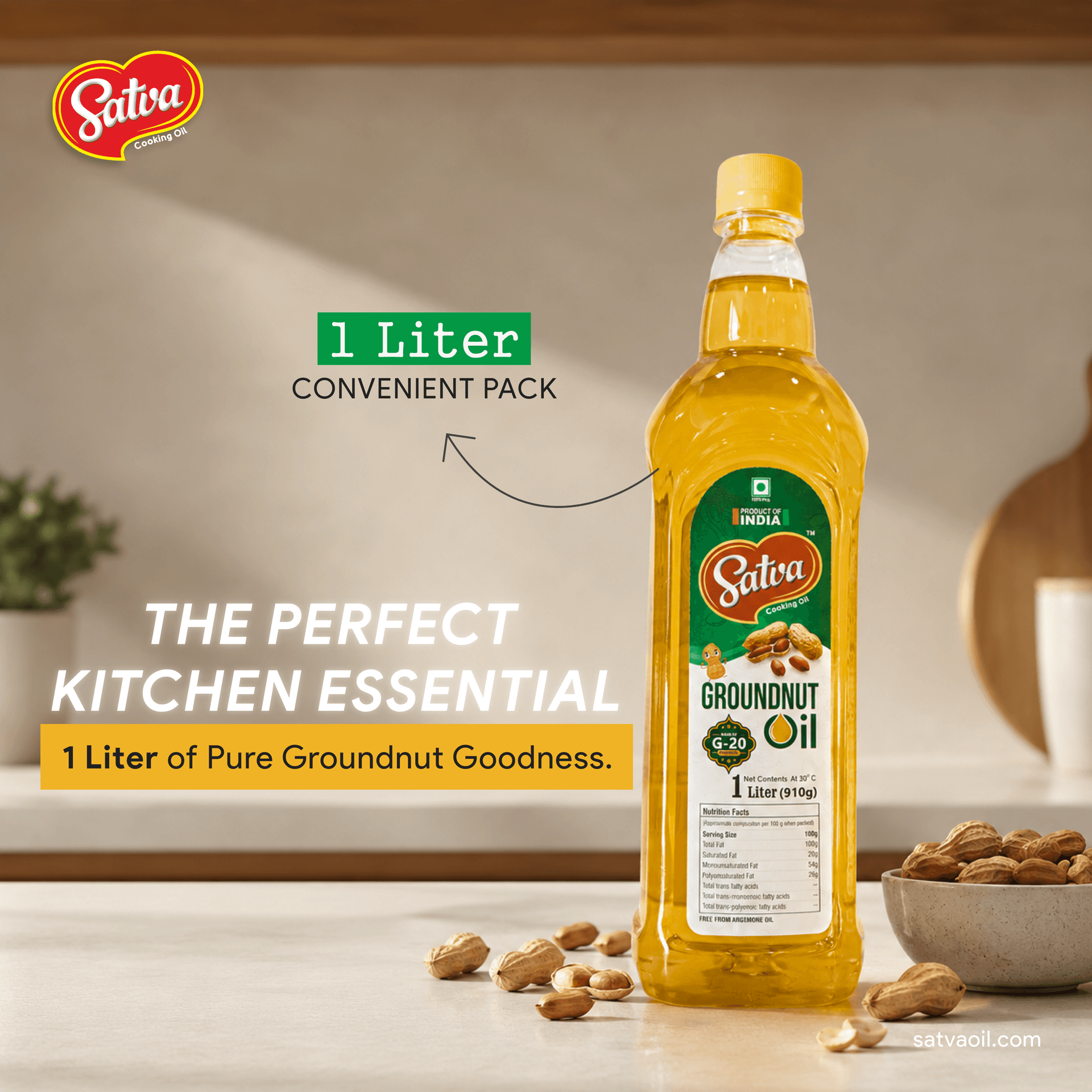Groundnut Oil — 1 Litre